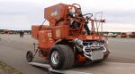 Finns turned an old combine into a racing dragster (video)