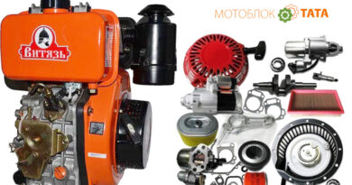 Какие покупают запчасти к мотоблокам Витязь